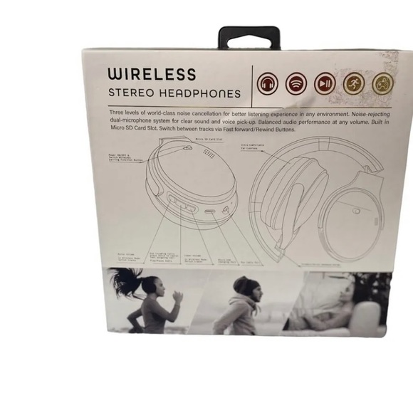 Sound Bound Wireless Bluetooth Over-Ear Headphones - Black - Picture 7 of 7